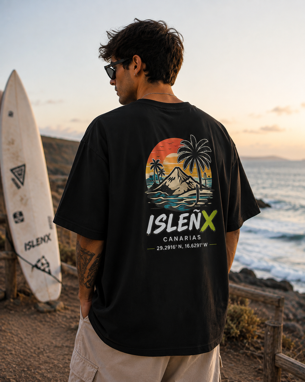 Sunset Edition Black — Camiseta Oversize