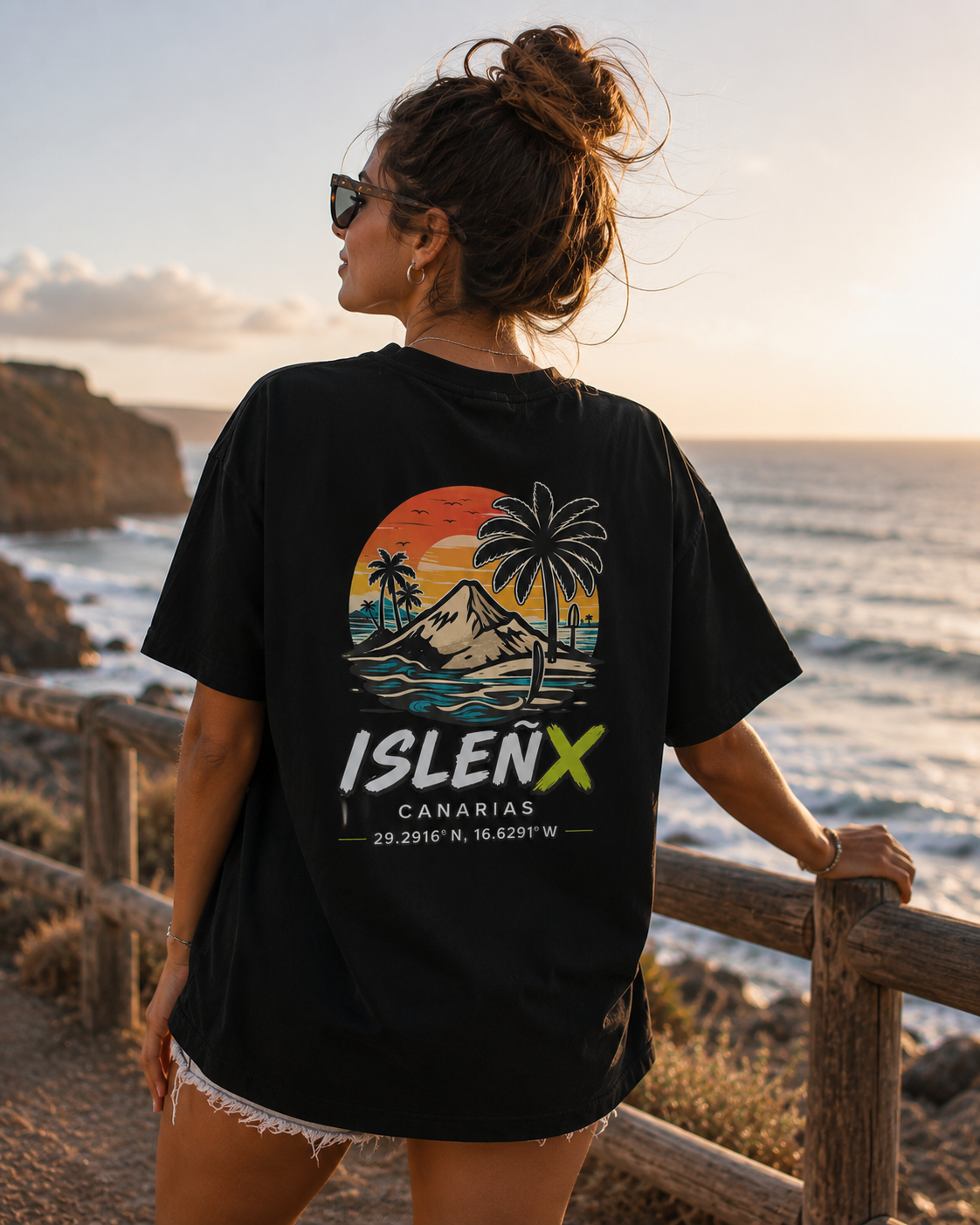 Sunset Edition Black — Camiseta Oversize